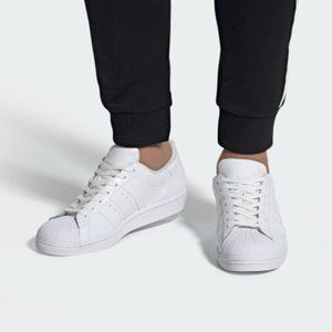 SOLD Adidas Mens White Super Star Shoes